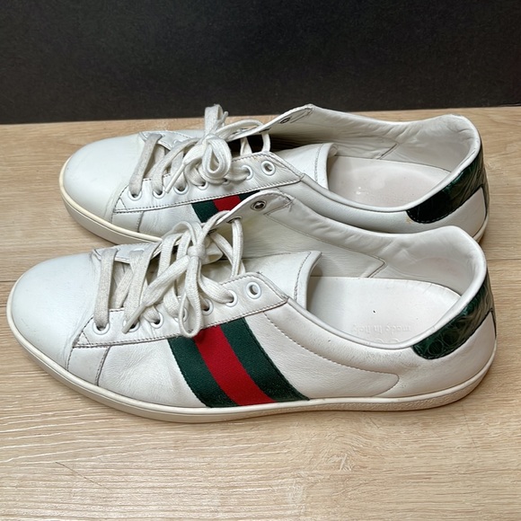 GUCCI New Ace Sneaker (Men) SIZE 8 G - Picture 4 of 10